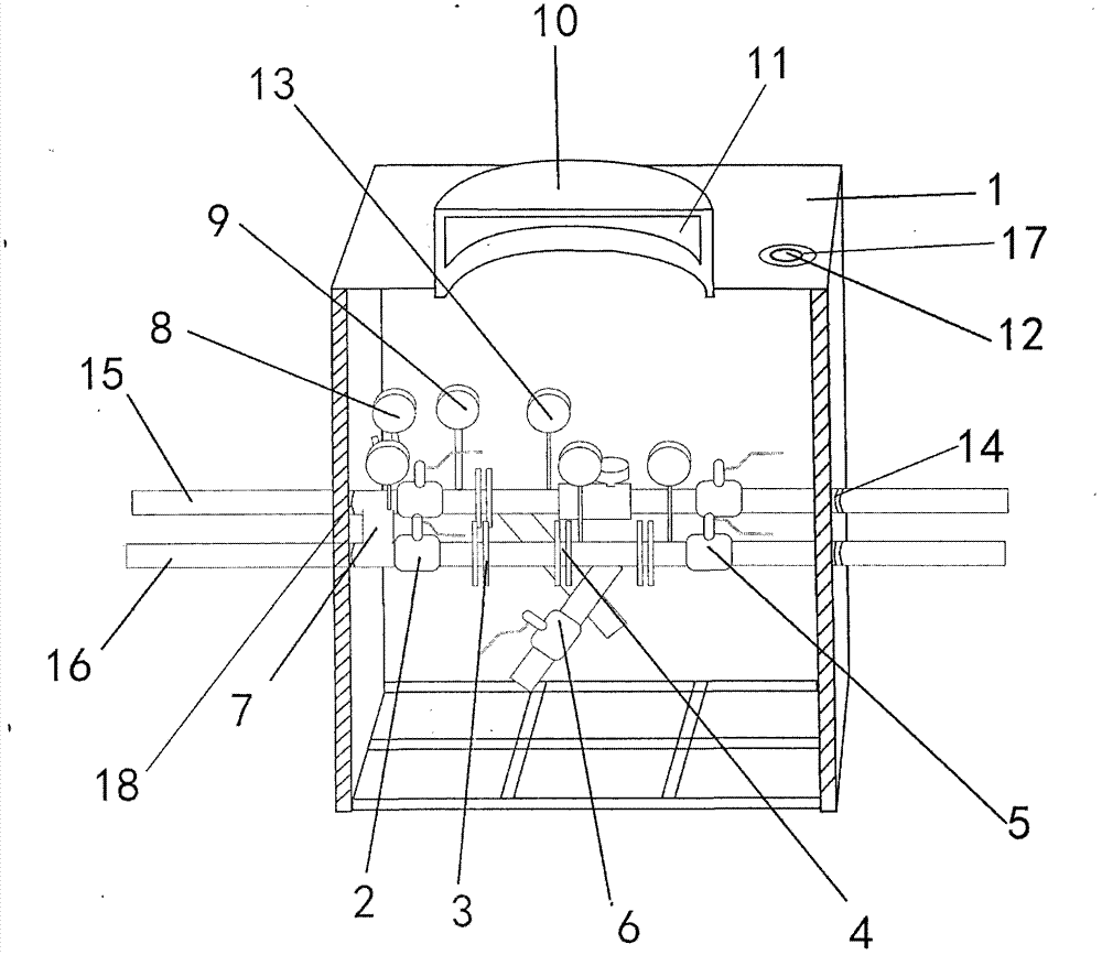 Integral waterproof type building heat supply computerized control unit