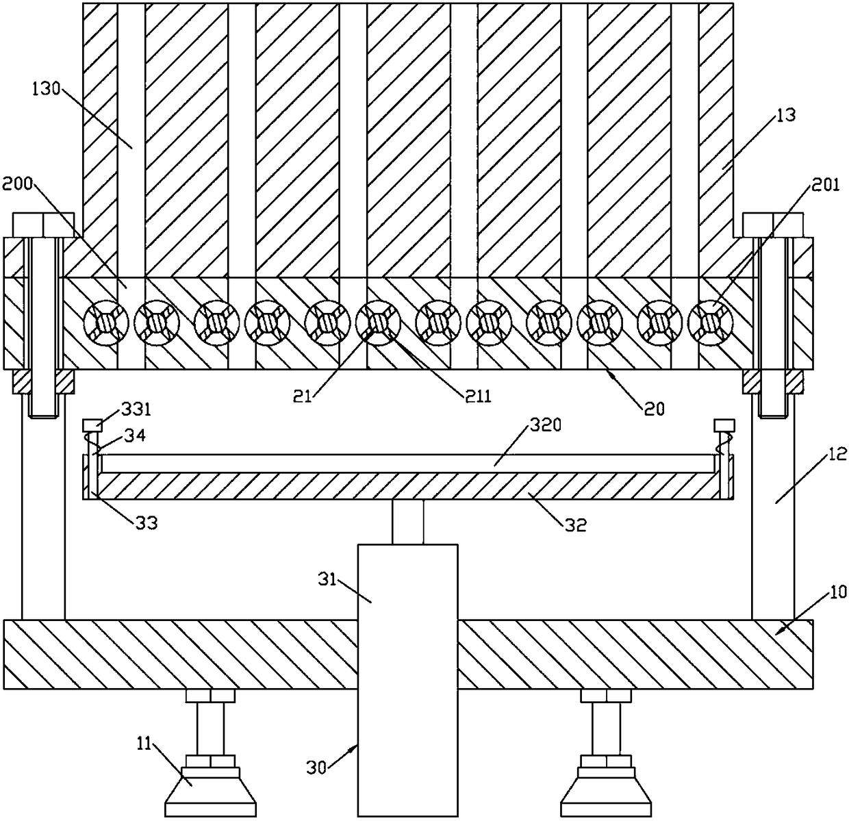 Device for assembling keyboard key elastic body