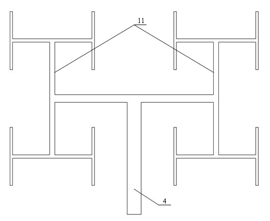 I-shaped tree type cross flow heat exchanger
