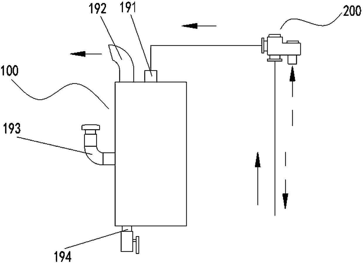 Shunting-type deodorization system and fecal suction truck
