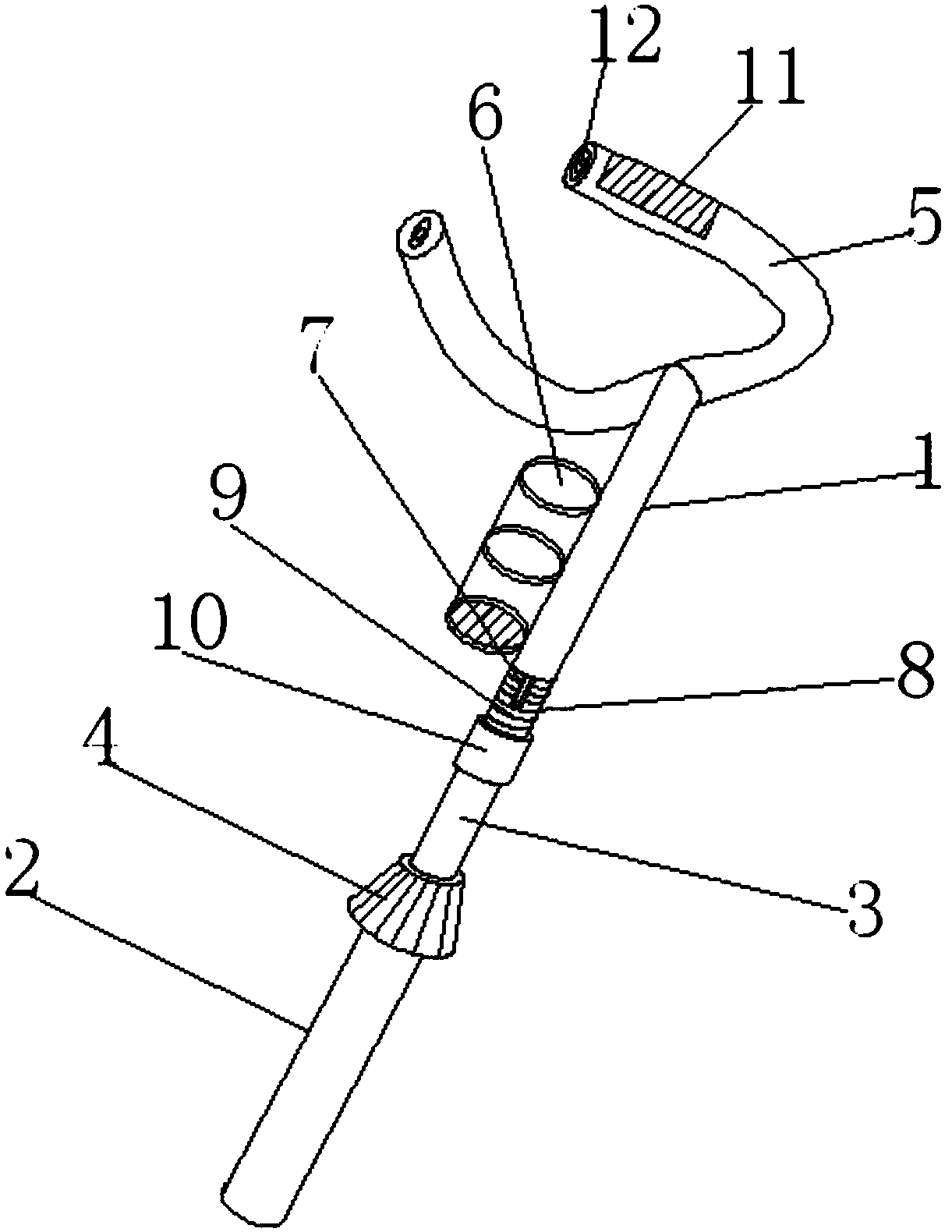 Adjustable connecting rod for pram