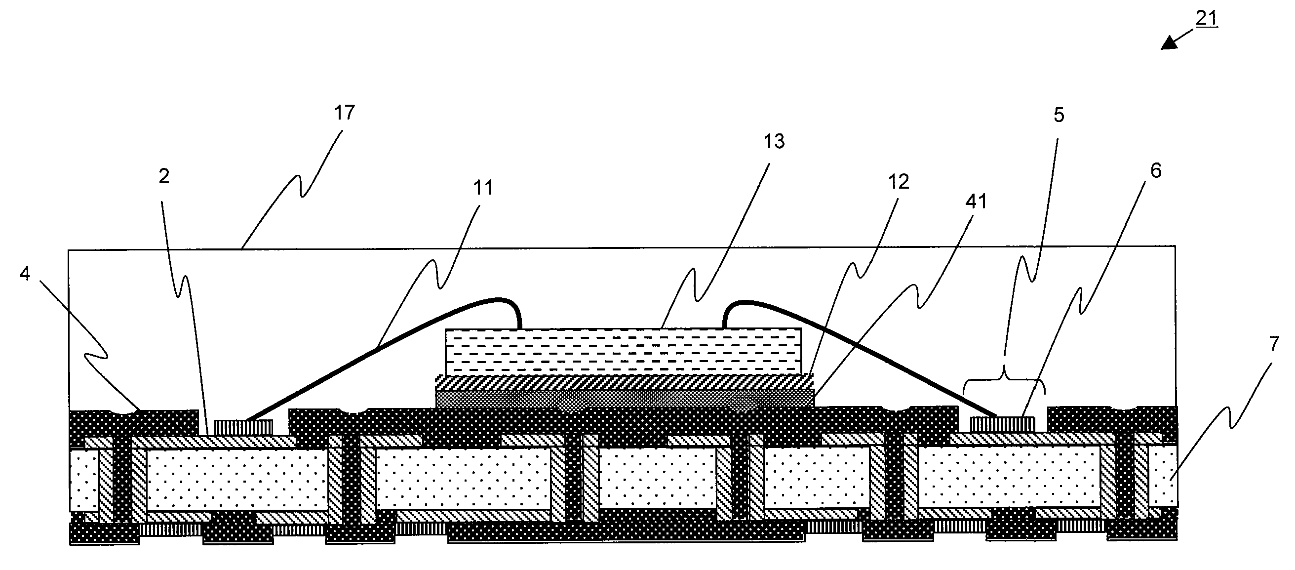 Wiring substrate for use in semiconductor apparatus, method for fabricating the same, and semiconductor apparatus using the same