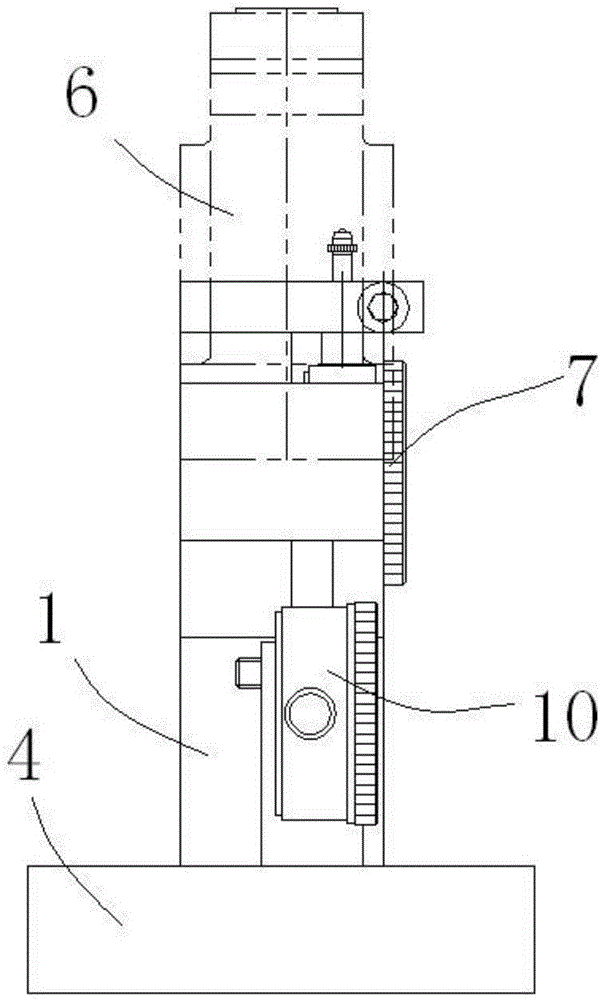 Readable testing fixture for location degree of semicircle orifice of bearing cover