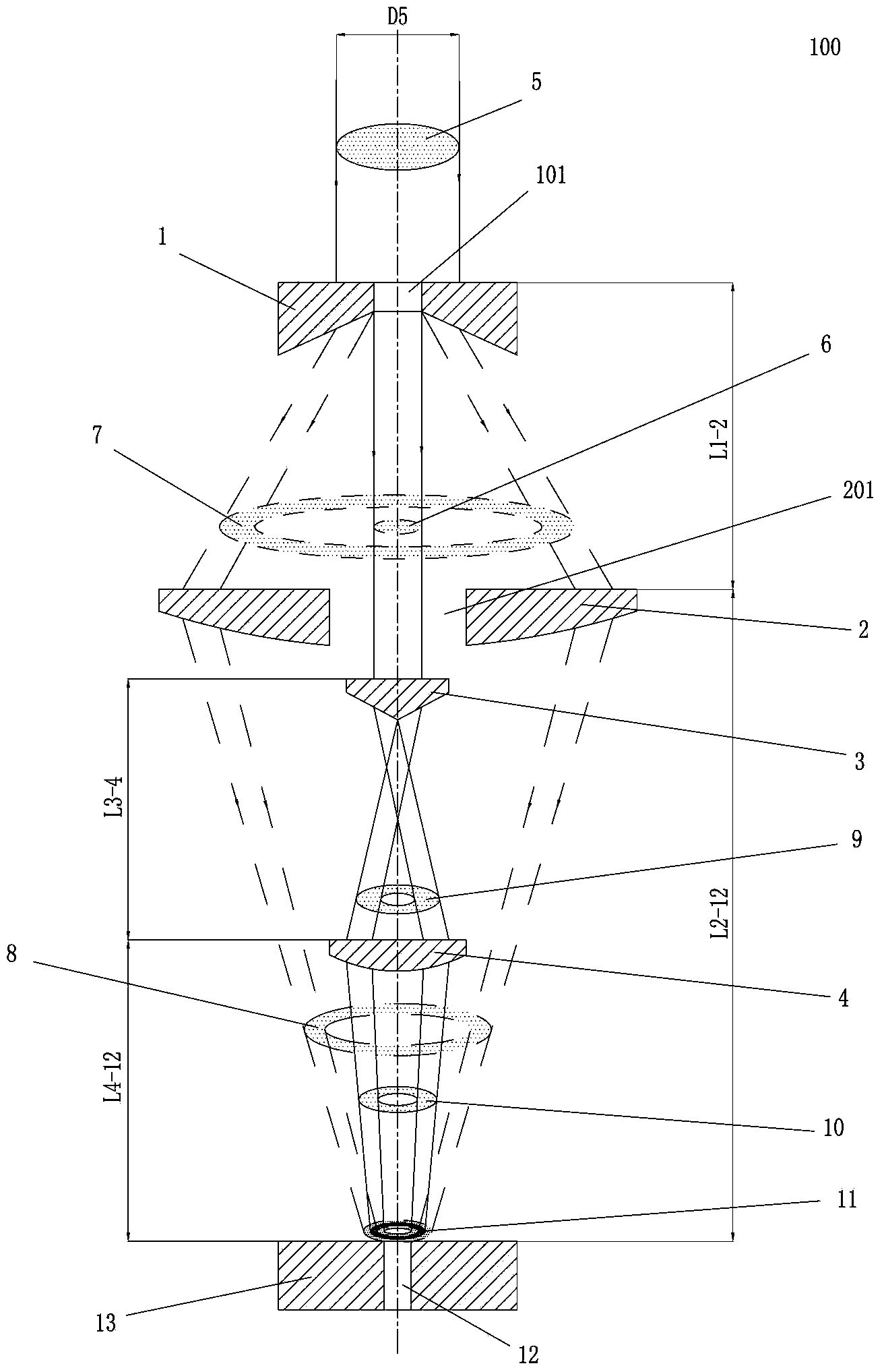 Device and method for impacting and strengthening fastening hole through ring laser
