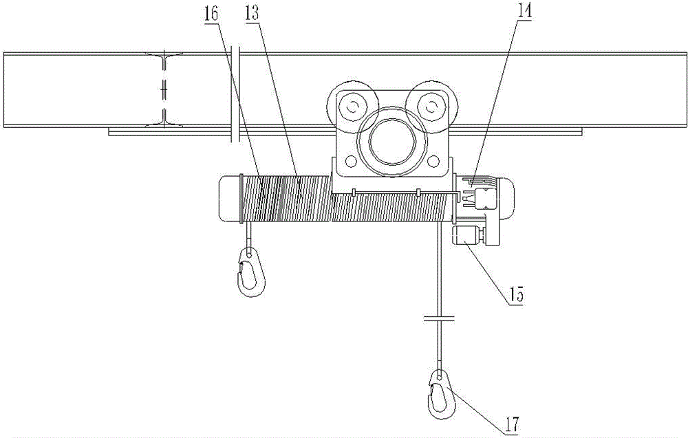 Movable hanging device