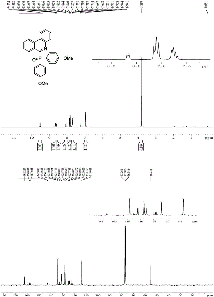 Preparation method of 6-phosphoryl substituted phenanthridine derivative