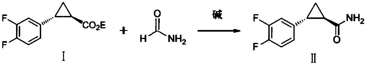 Preparation method of ticagrelor key intermediate aromatic cyclopropanamide