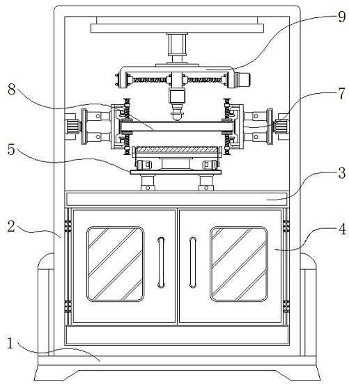 Forming equipment with positioning structure for computer graphics card backboard machining