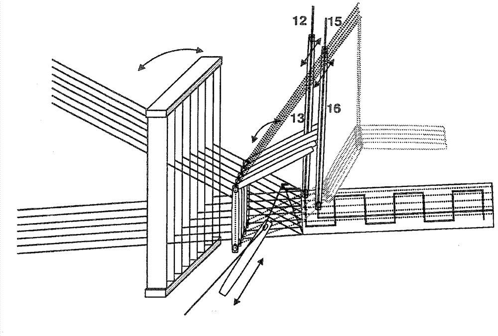 Loom for producing woven goods or material with an incorporated cover thread