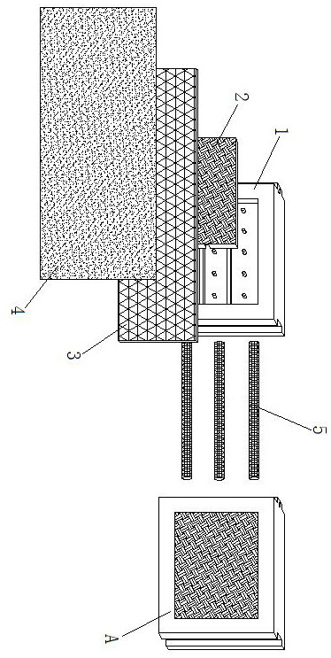 Prefabricated internally-filled concrete wallboard and manufacturing method thereof
