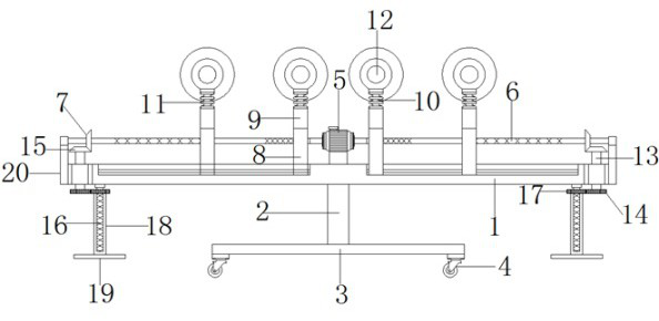 Carrier roller with automatic adjusting function