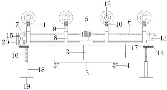 Carrier roller with automatic adjusting function