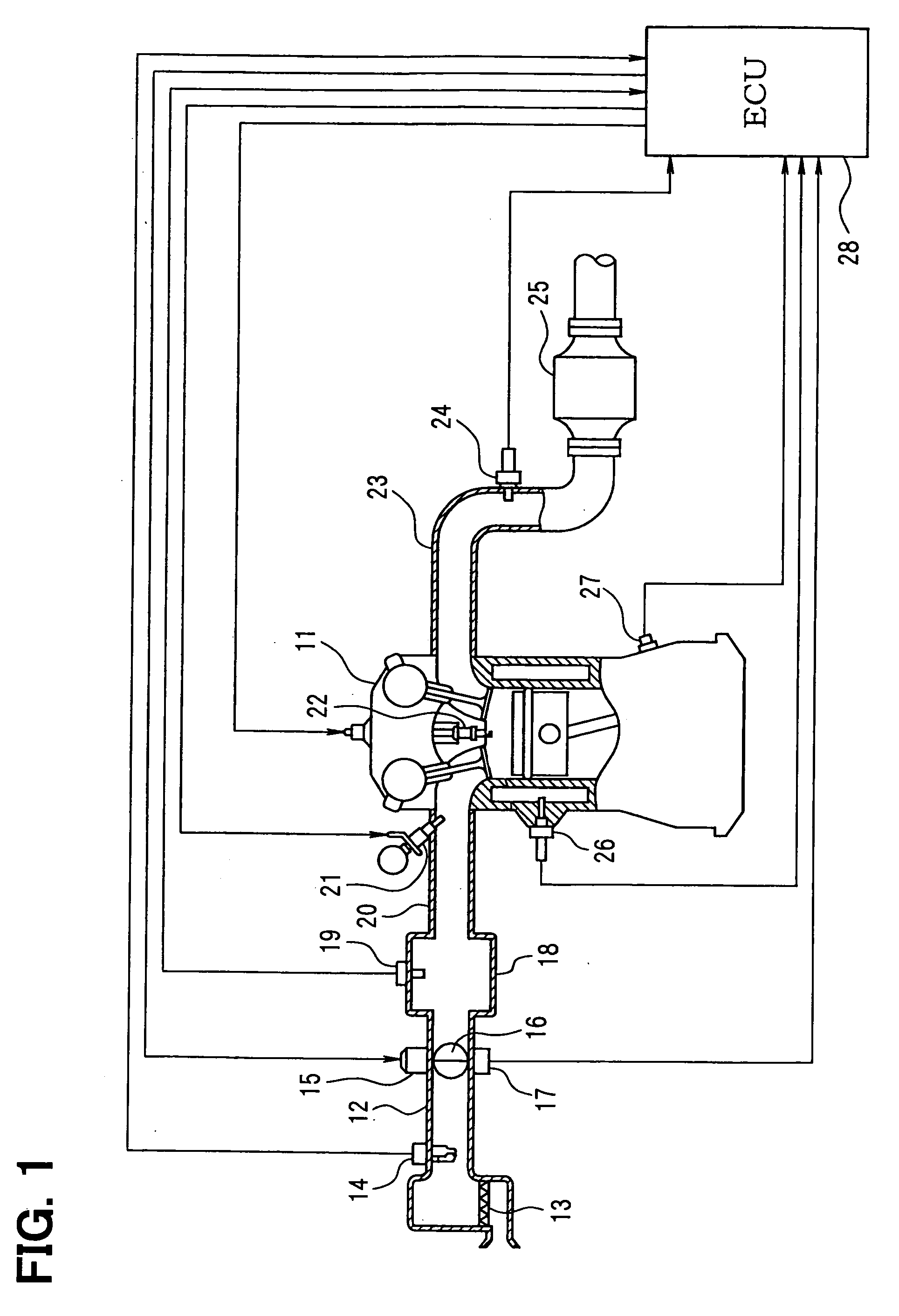 Air-fuel ratio controller for internal combustion engine and diagnosis apparatus for intake sensors