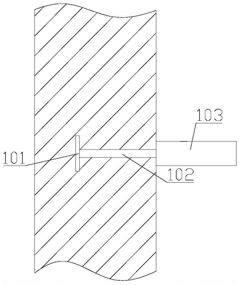 Scaffold wall-linking element and scaffold construction method