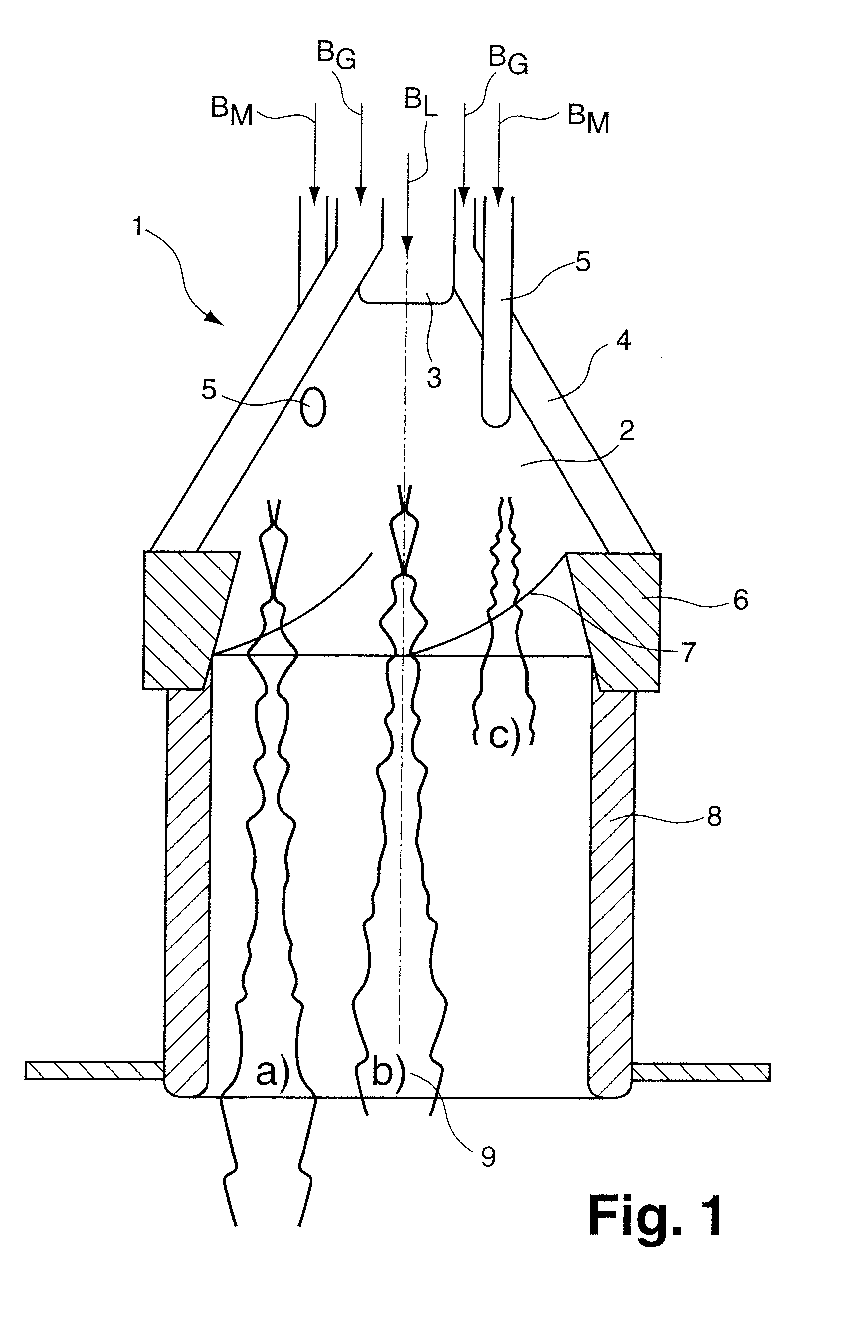 Method and Device for Burning Hydrogen in a Premix Burner