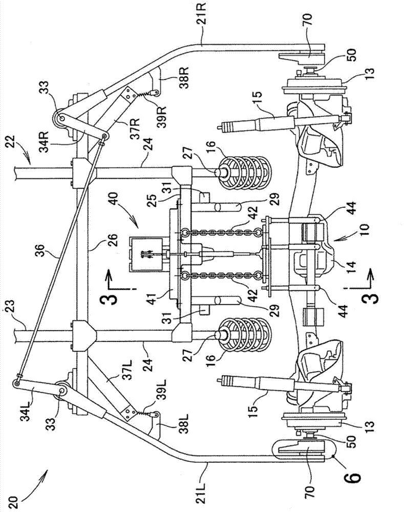 Suspension assembly transport device