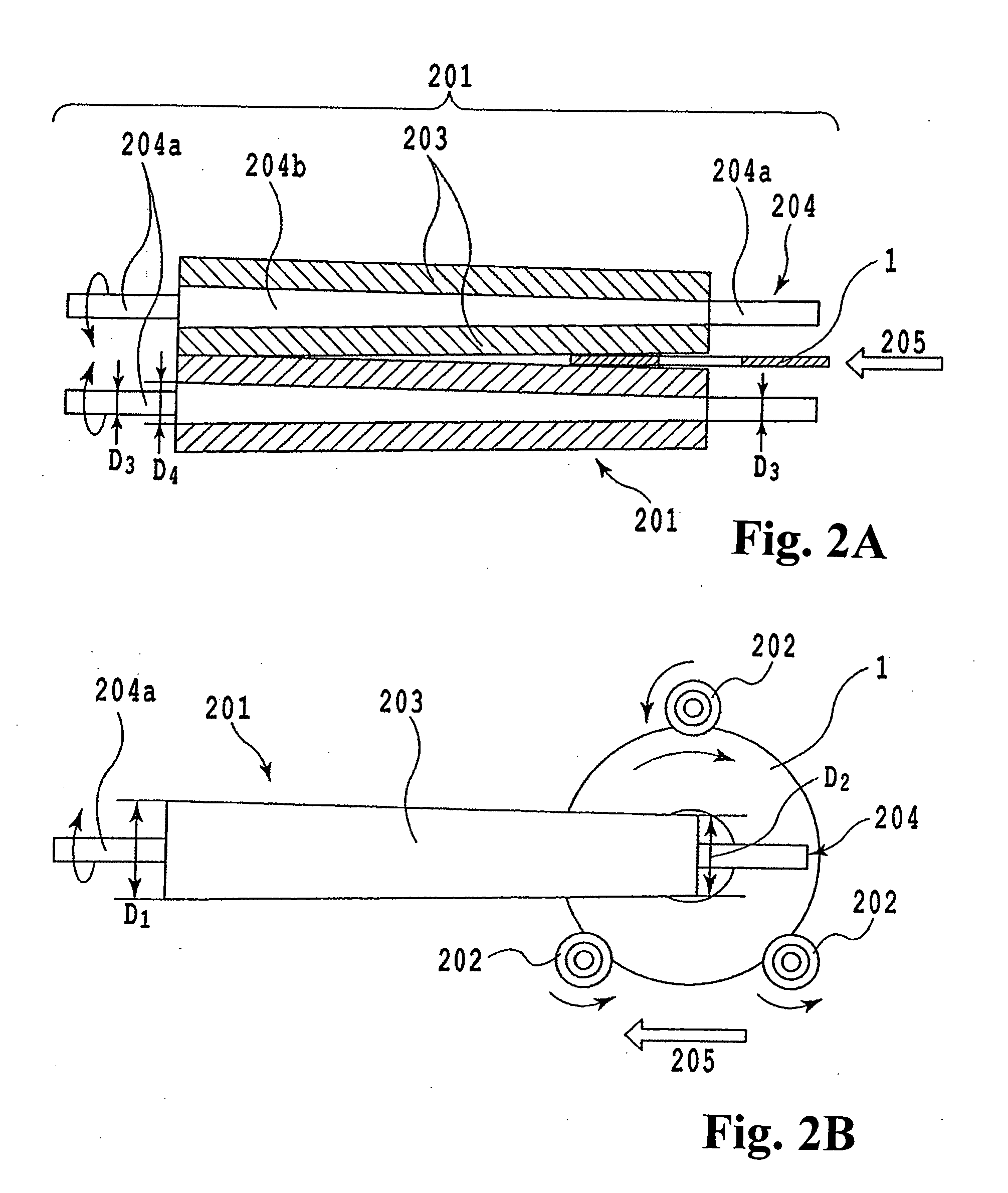 Scrubbing device and roll sponge assembly used therein