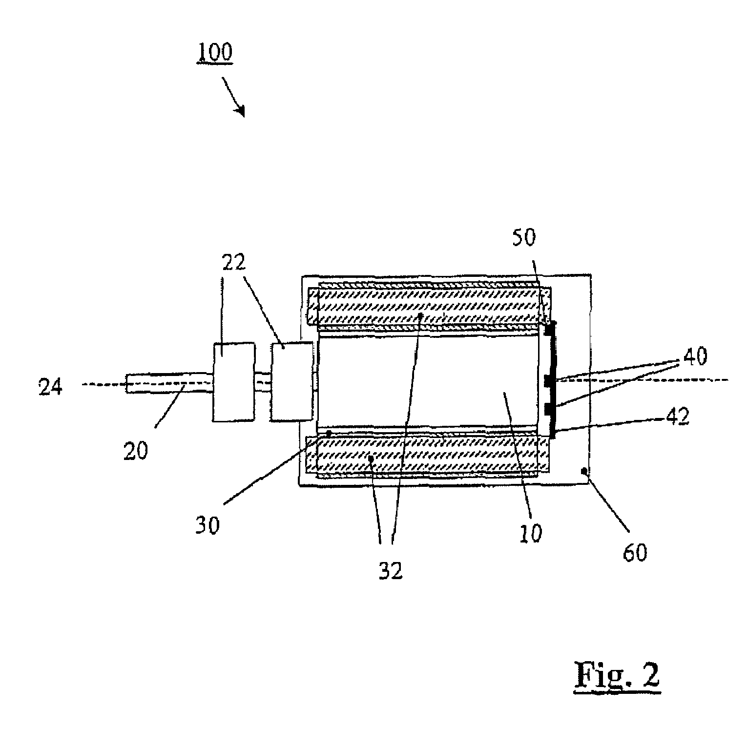 Brushless electric motor and instrument for a medical apparatus
