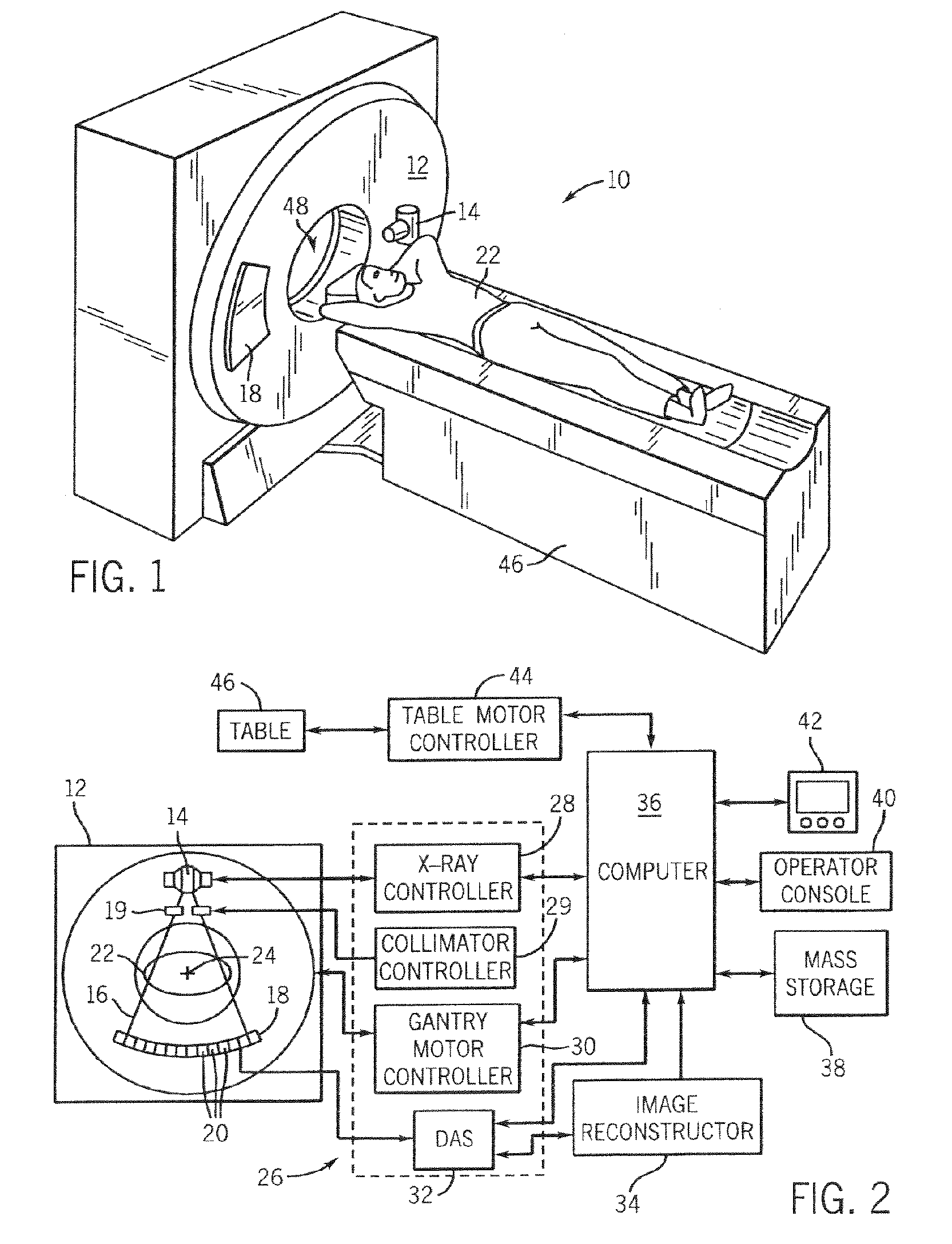 Apparatus for acquisition of CT data with penumbra attenuation calibration
