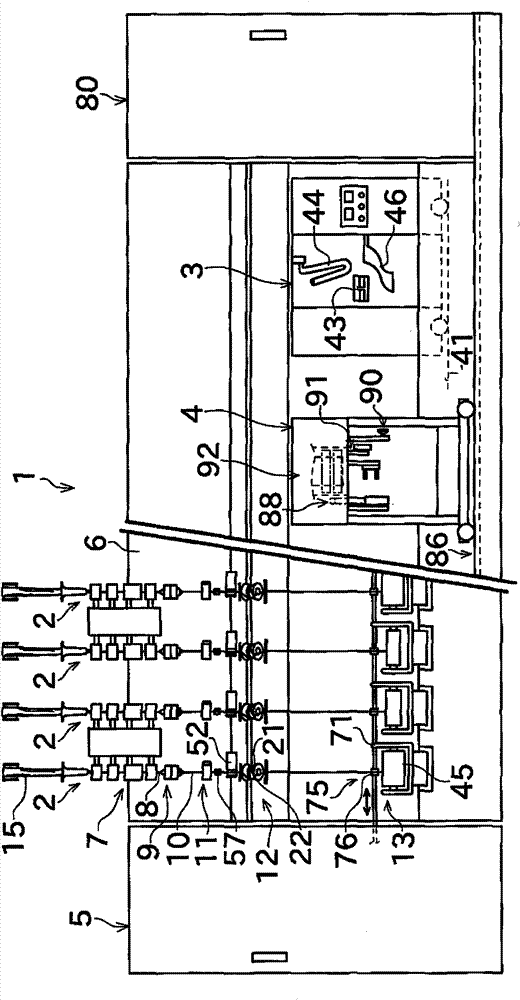 Yarn slack eliminating device and textile machine including the same