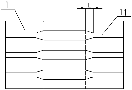 Screen printing plate used for crystal silicon solar cell step-by-step printing technology