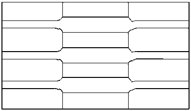 Screen printing plate used for crystal silicon solar cell step-by-step printing technology