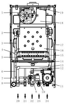 Novel gas heating water heater