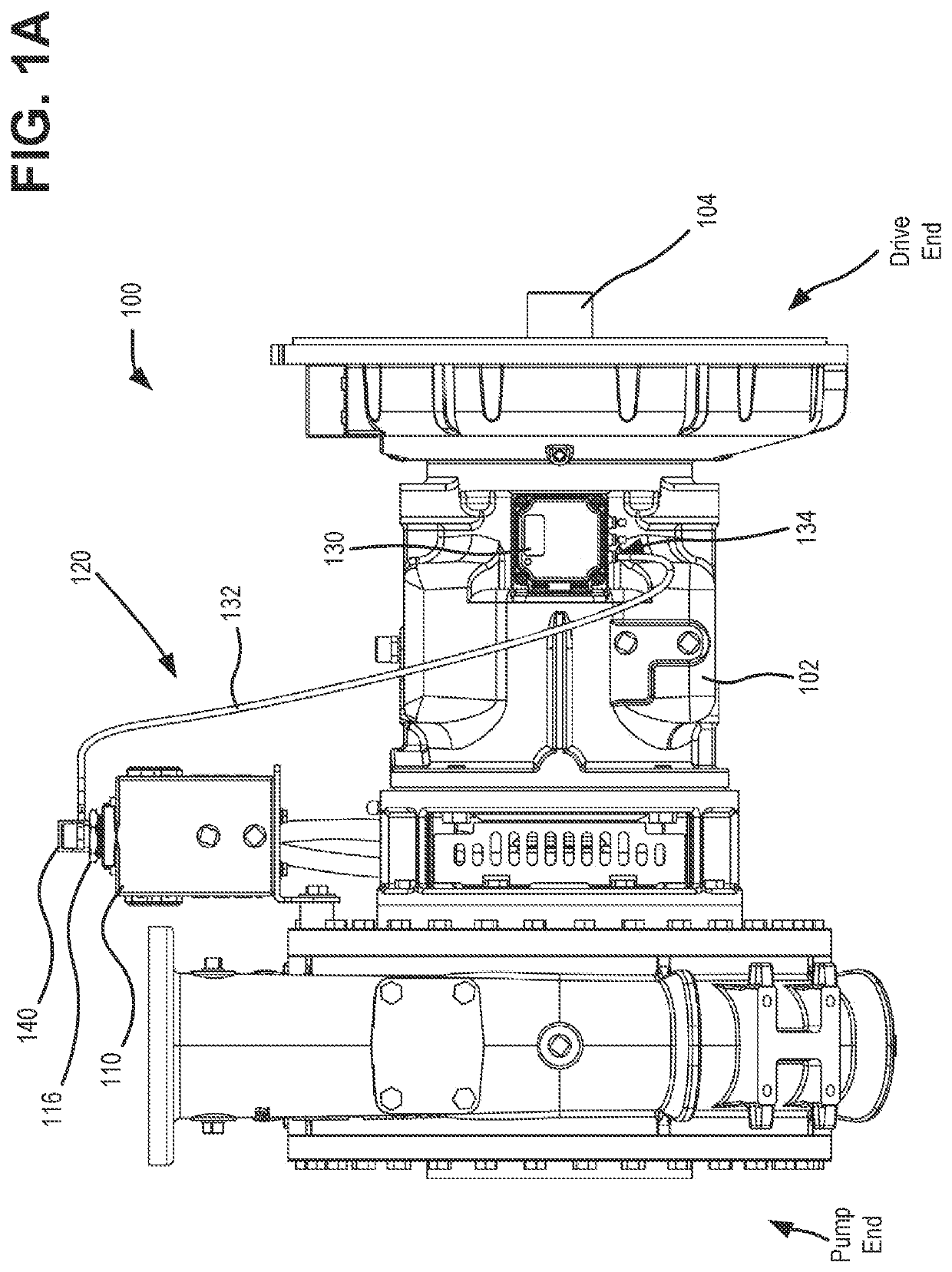 Monitoring system for pump with mechanical seal lubrication arrangement