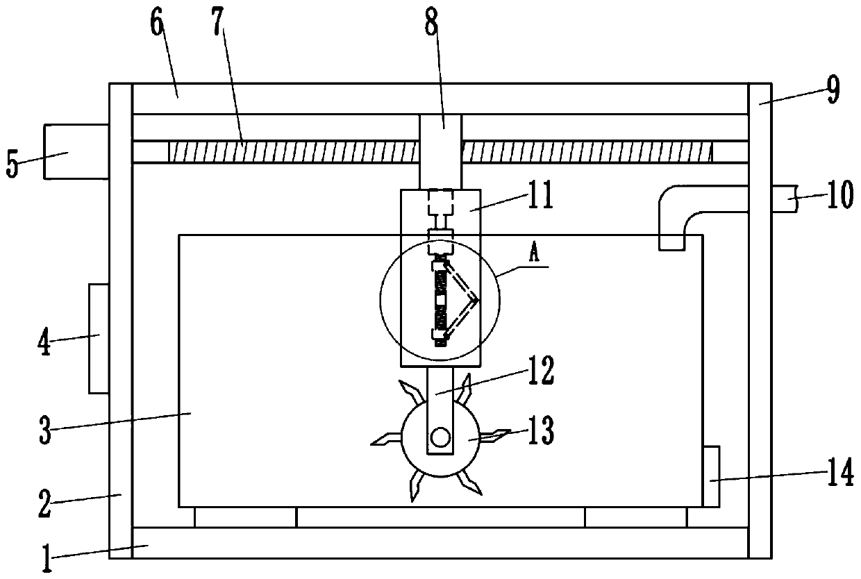 A seed water separation device for convenient harvesting of shriveled seeds
