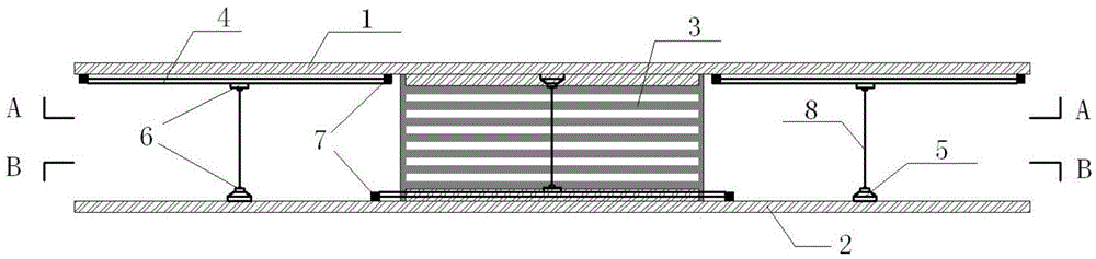 Anti-pulling, limiting and earthquake-insulating device integrated by guide rails and vertical ropes