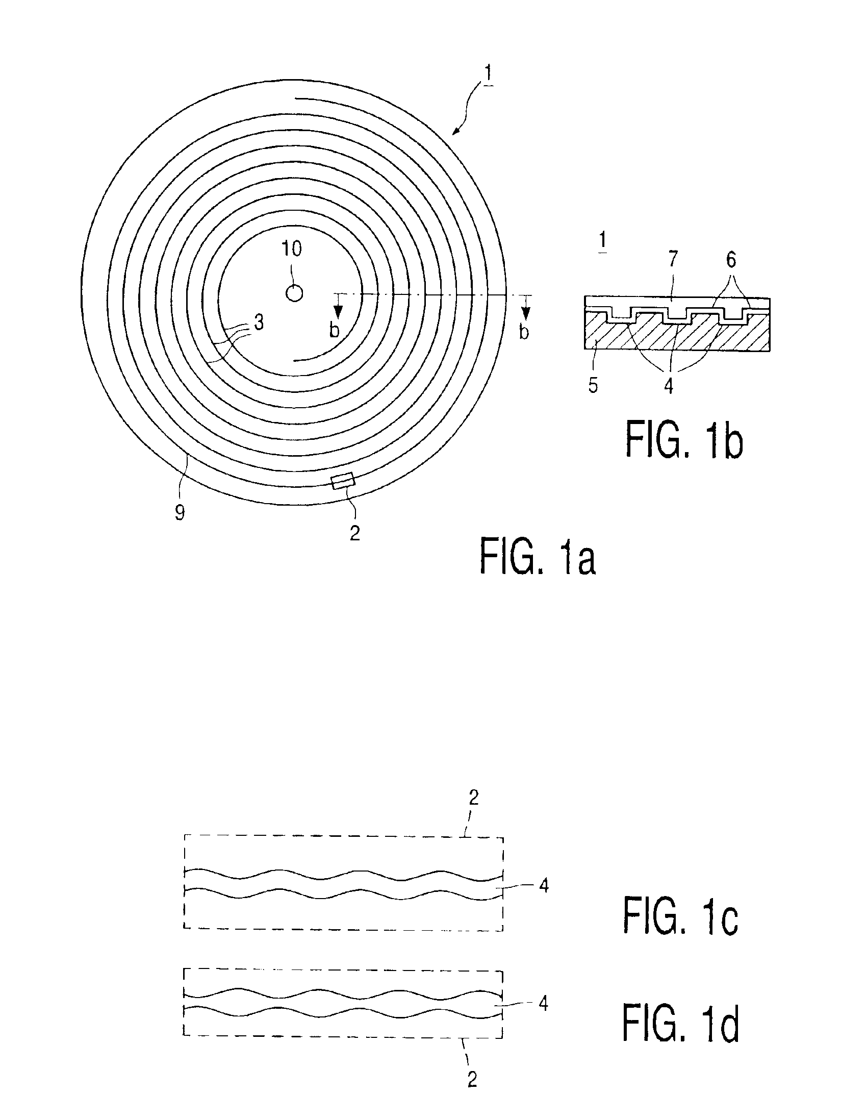 Record carrier including a servo track having first and second modulated parts representing a data type and a word sync type, respectively, and an apparatus for scanning the record carrier