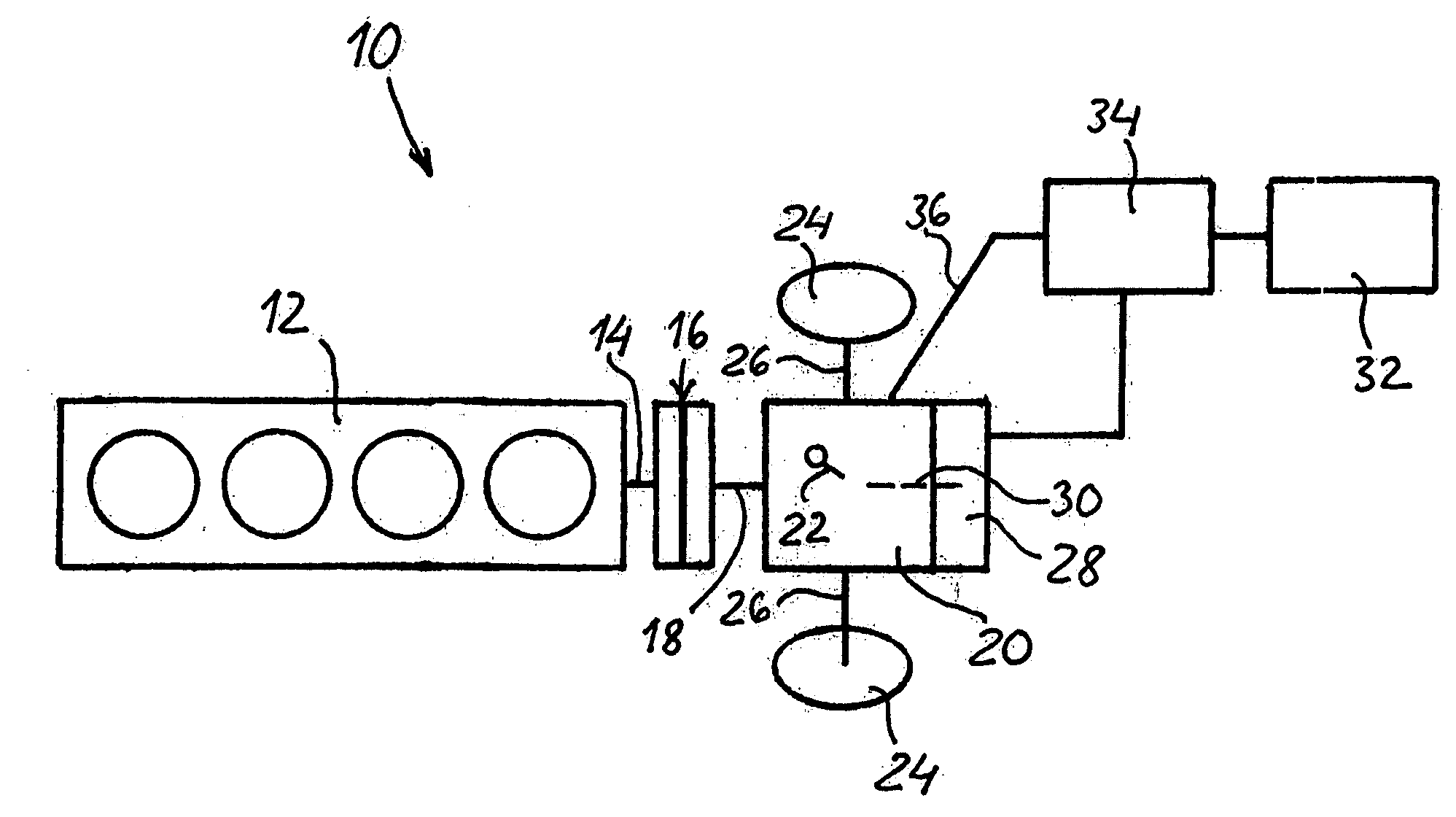Hybrid drive unit, and method of controlling a gear shift sequence in a manual shift transmission of a hybrid drive unit