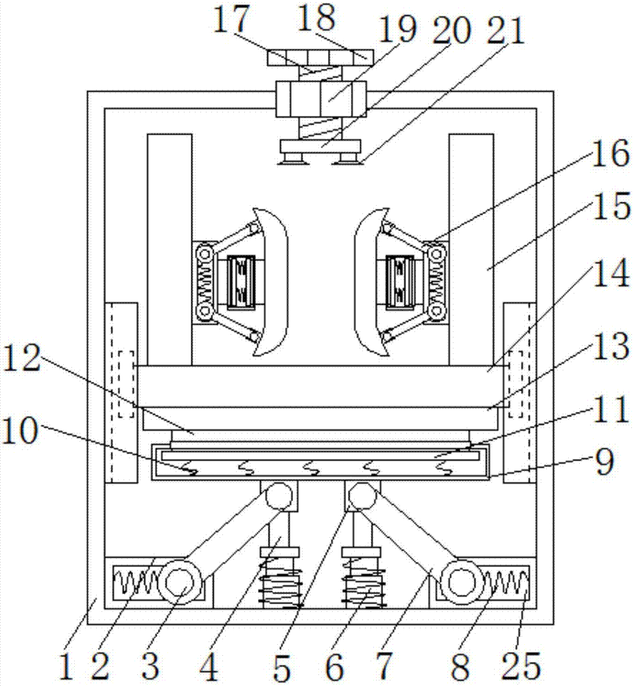 Damping clamping device of power equipment
