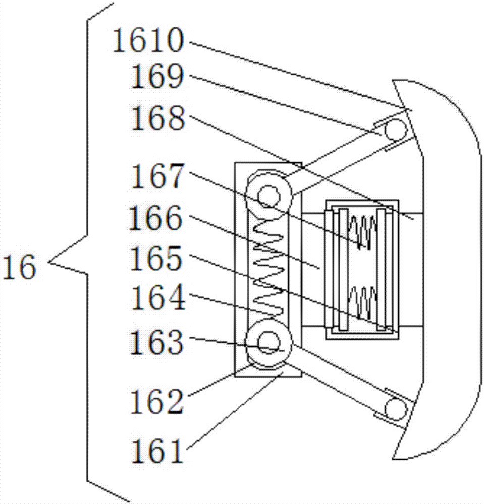Damping clamping device of power equipment