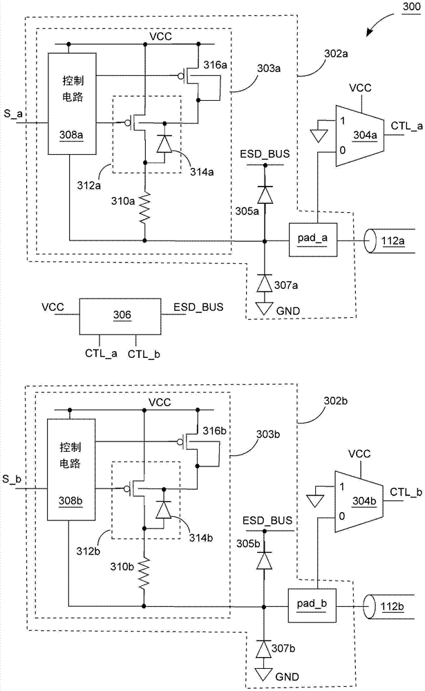 Integrated circuit that prevents backflow of current into the power line