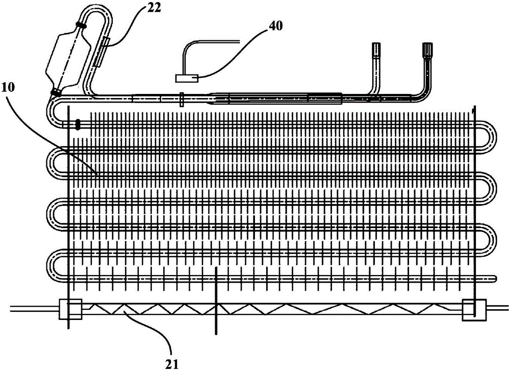 Air-cooling refrigerator and defrosting control method for evaporator of air-cooling refrigerator