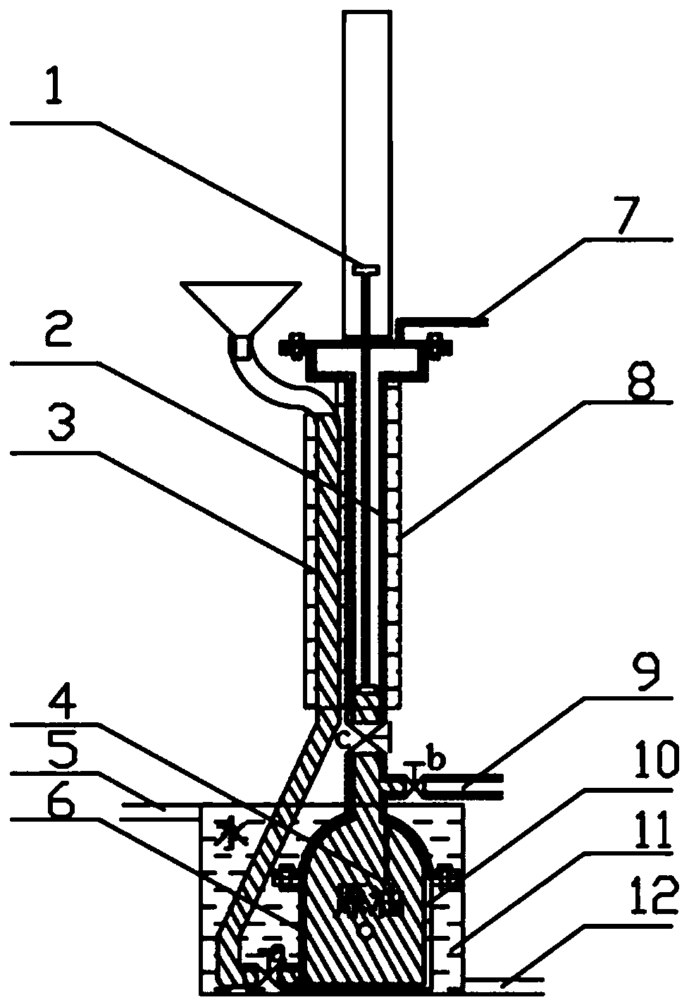 A device and method for measuring the compressibility coefficient of gelled crude oil under pressure