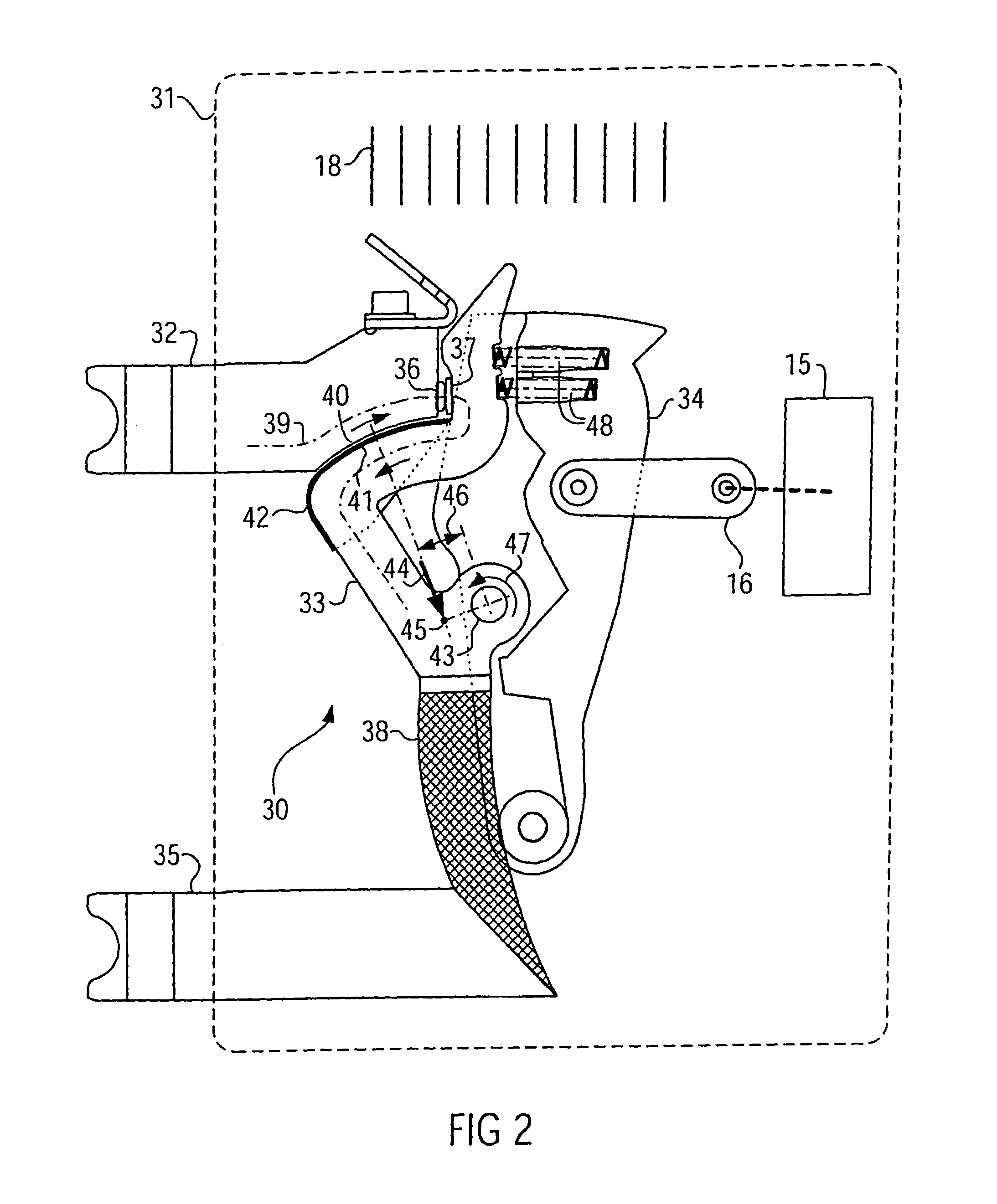 Electrical power breaker with a switching contact arrangement having a current loop