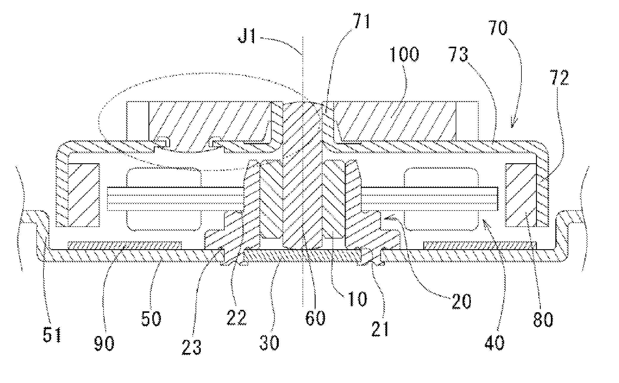 Motor attached with torque transmission member