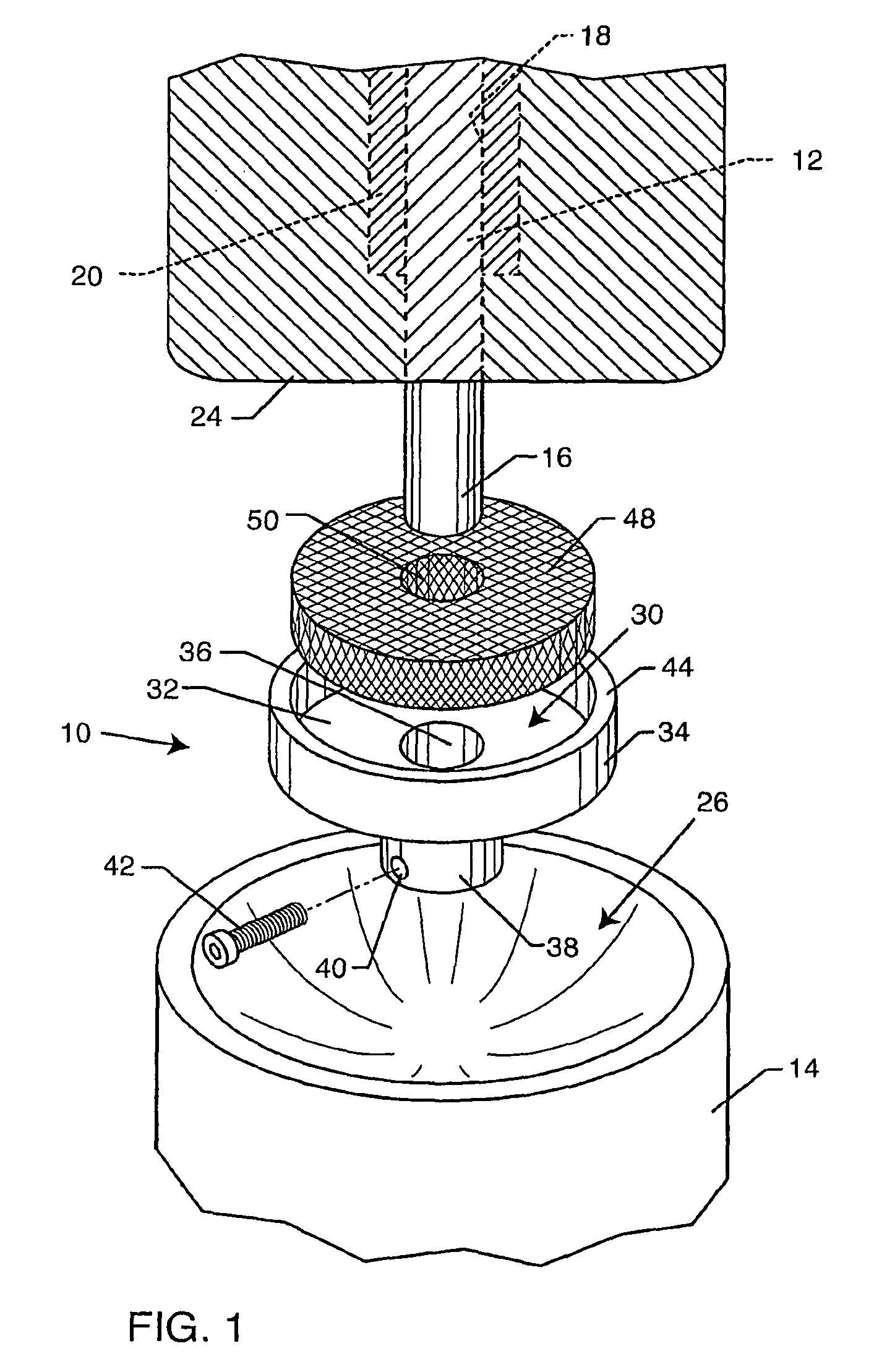 Antimicrobial containment cap for a bone anchored prosthesis mounting