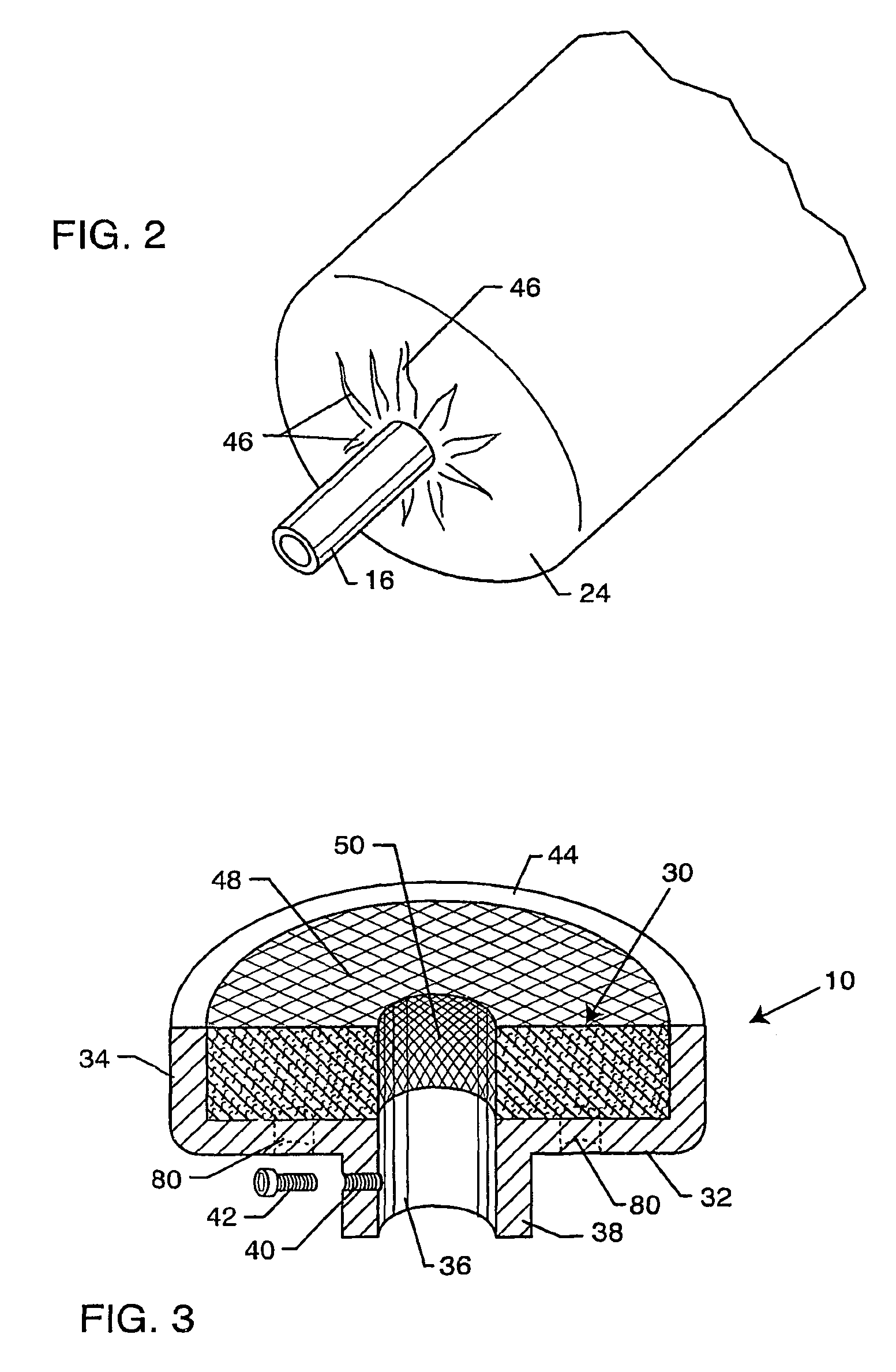 Antimicrobial containment cap for a bone anchored prosthesis mounting