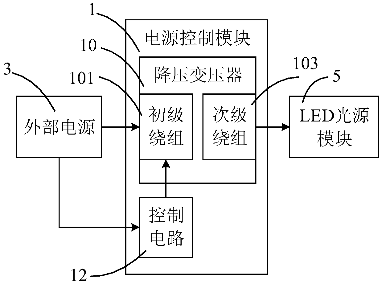 LED lamp and power supply control module thereof