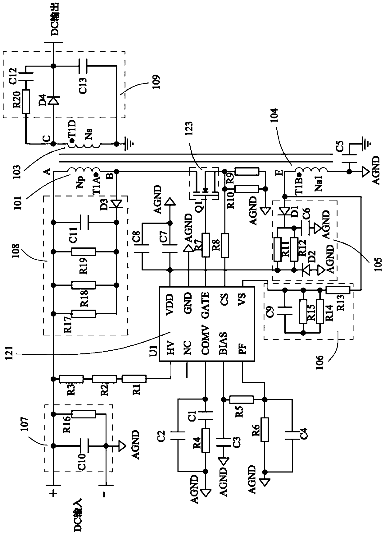 LED lamp and power supply control module thereof