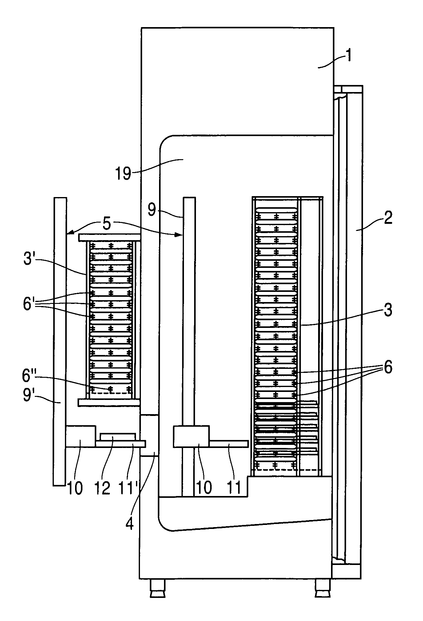 Climatic cabinet and device and method for its monitoring