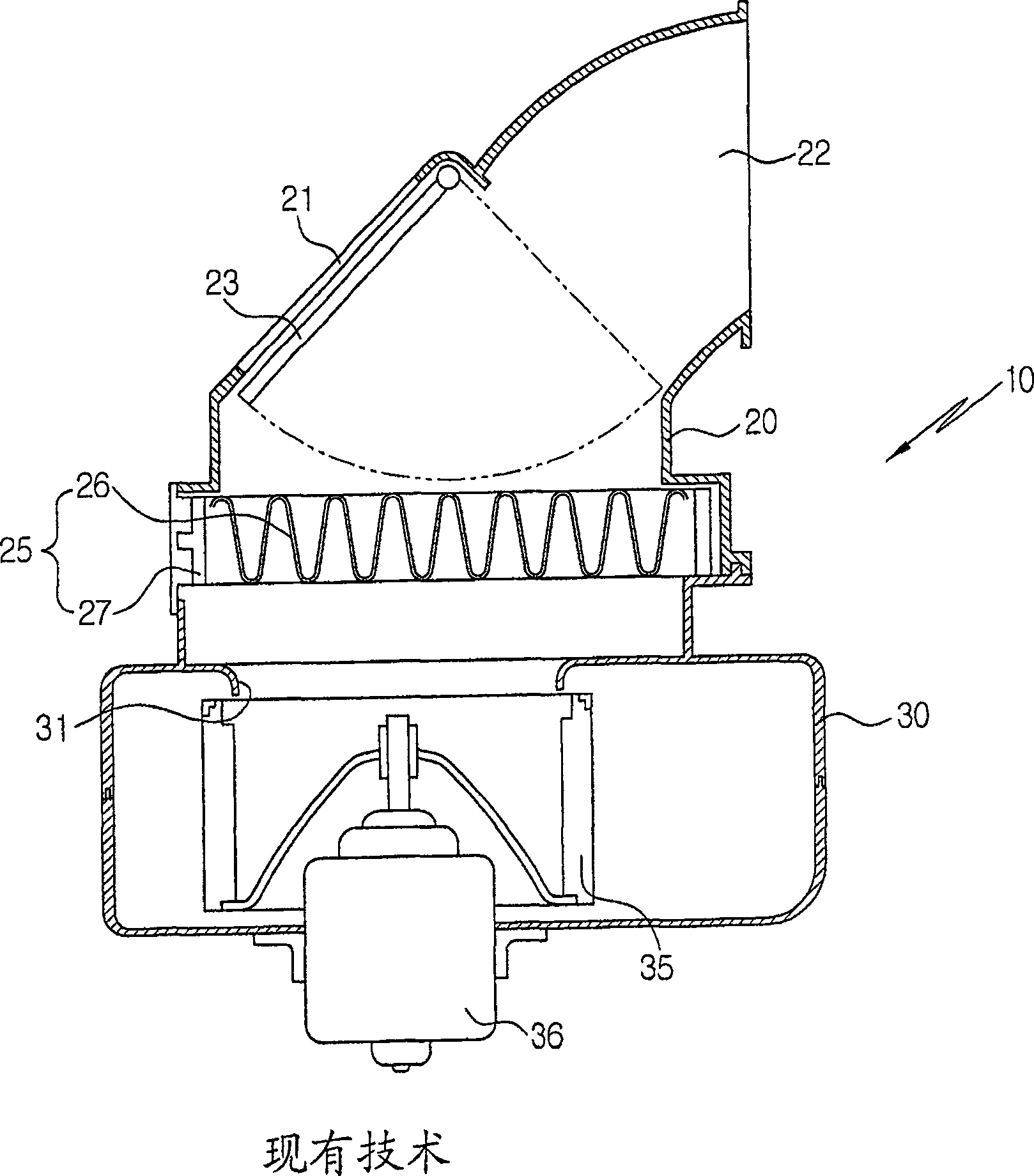 Blower for vehicle