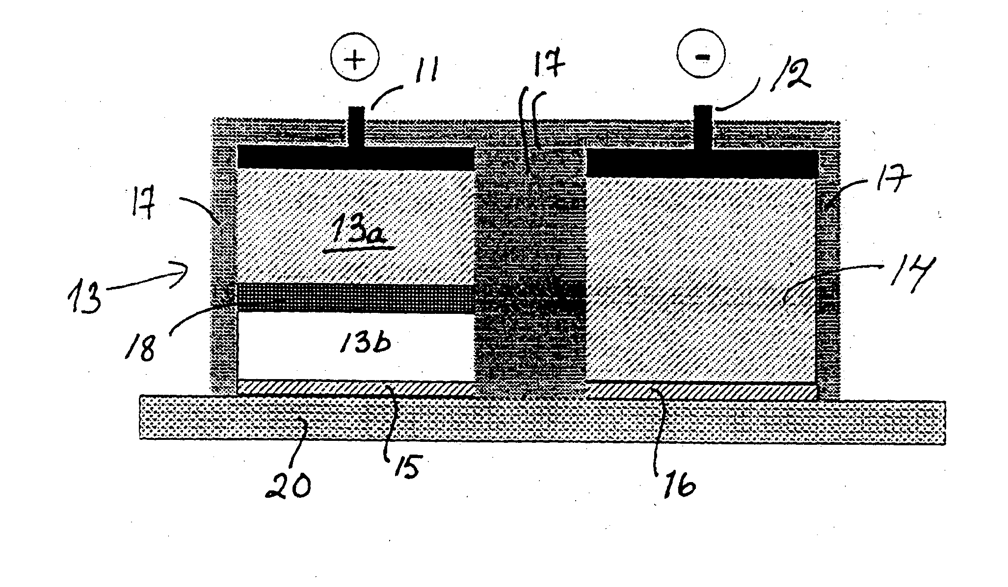 Iontophoretic device for dosaging of an active ingredient