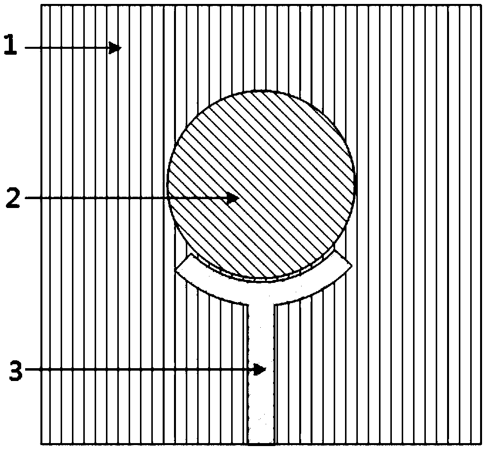 Broadband monopole antenna with arc-shaped coupling feed structure