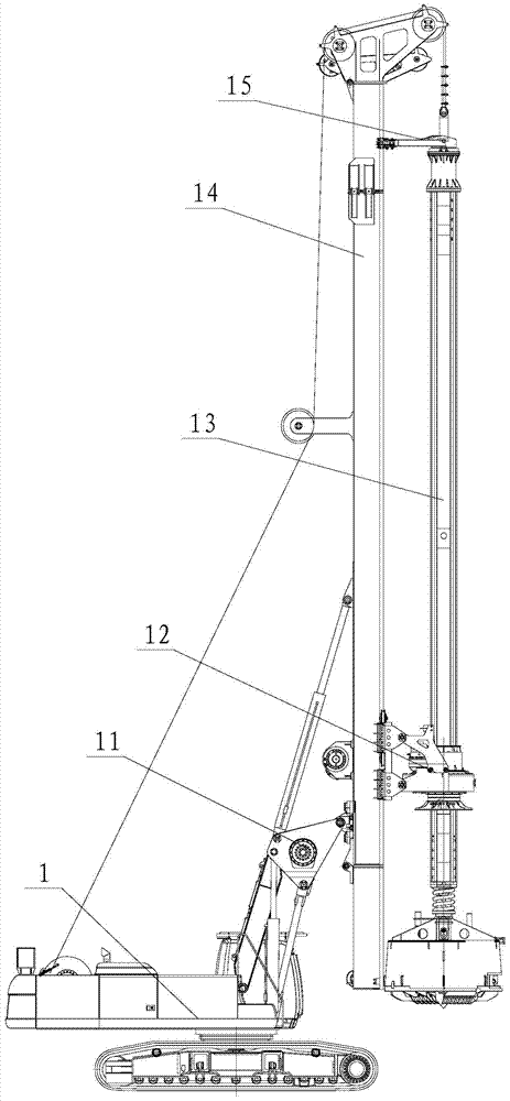 Rotary drilling rig and its power head carriage