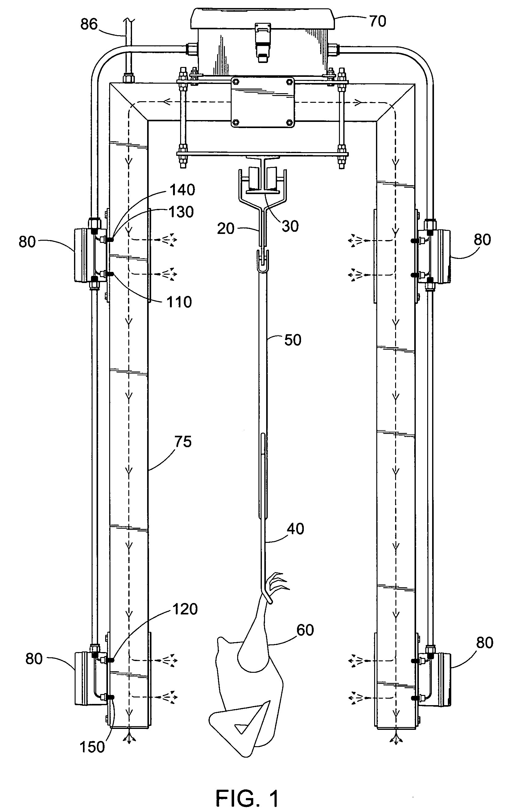 Counting apparatus and method for a poultry processing plant