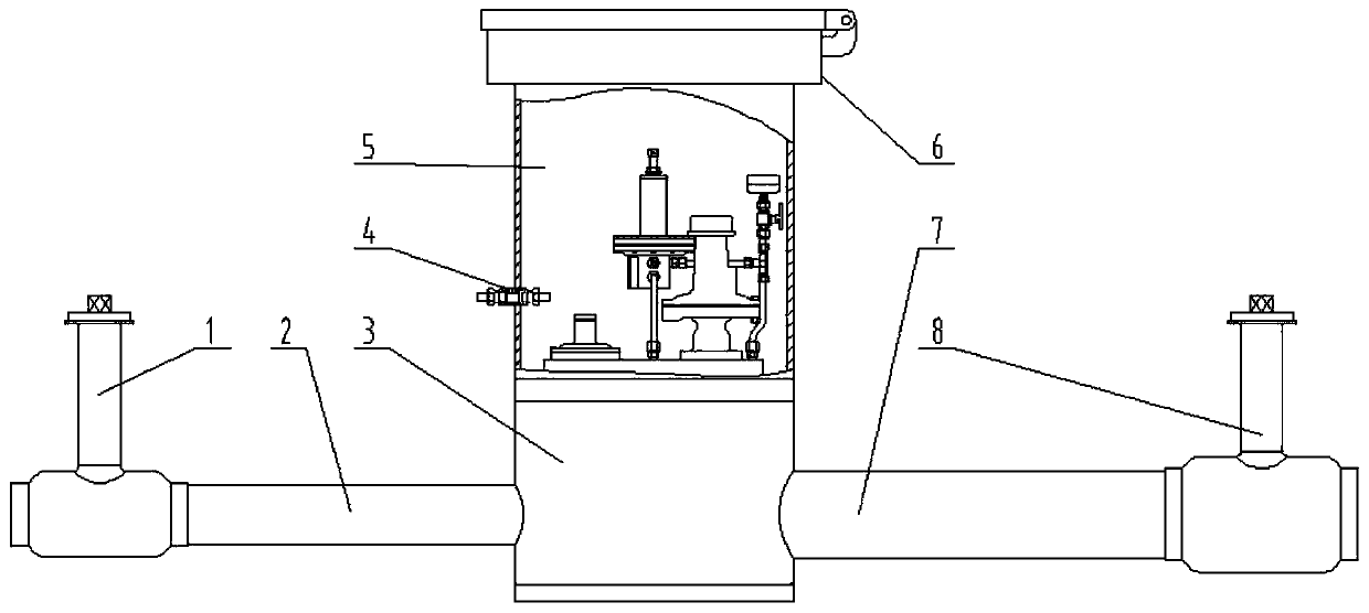 Radial flow valve element underground pressure regulating device